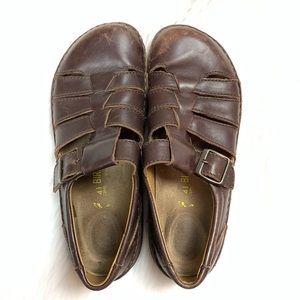 Birkenstock Footprints Fisherman Leather Shoes 41